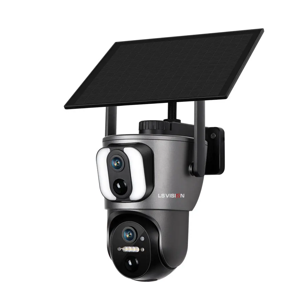 Surveillance extérieure 4G moniteur de téléphone portable sans fil vision nocturne caméra couleur haute définition caméra wifi à énergie solaire