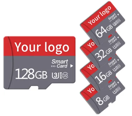 السائبة الجملة للماء مخصص شعار OEM الكمبيوتر هاتف محمول الأصلي أعلى بيع 8GB 16GB 32GB 64GB 128GB TF SD بطاقة الذاكرة