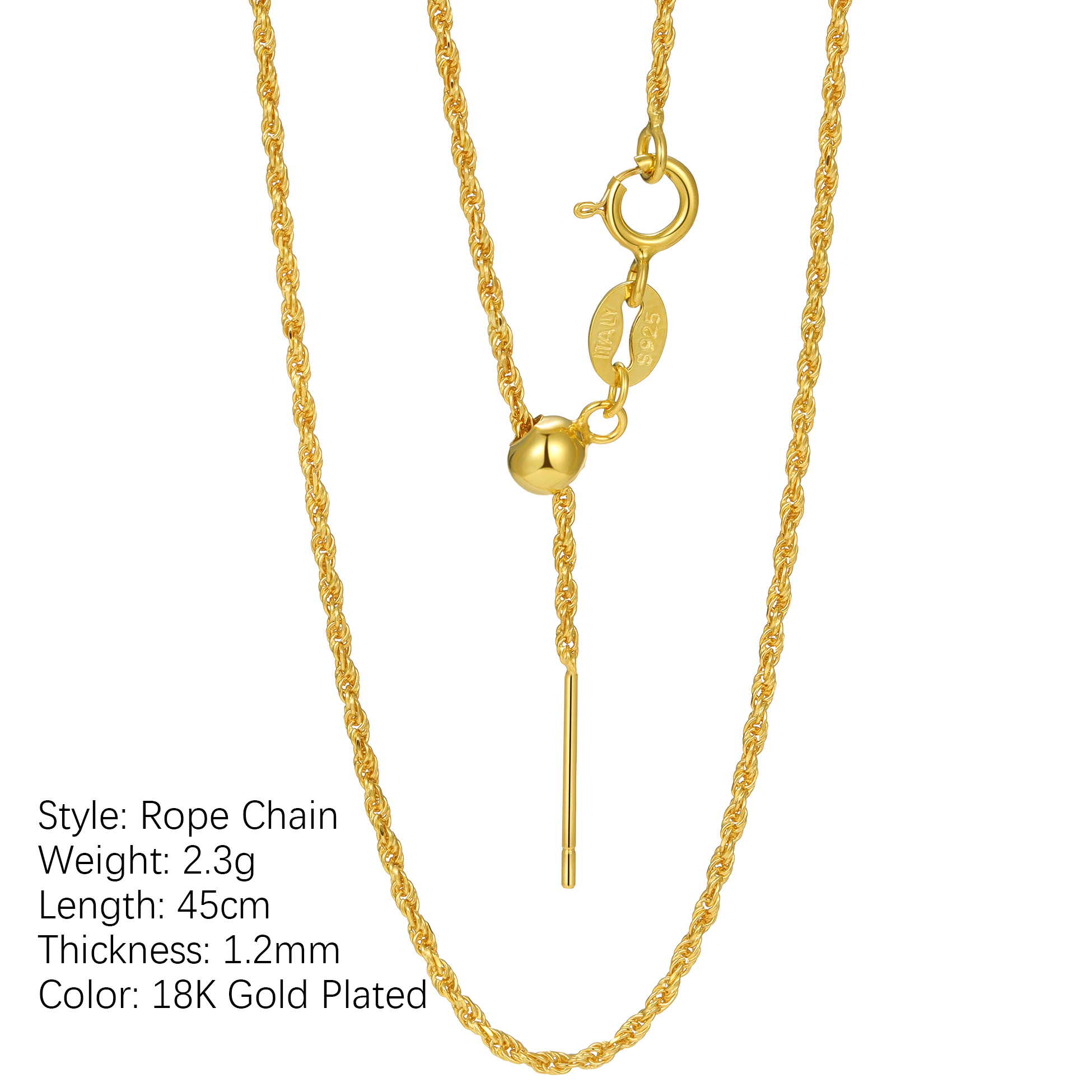 Post Style-18K Gold Plated