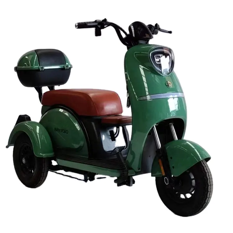 Cina a buon mercato 700W motore 300-8 ruote in alluminio motociclette elettriche per adulti triciclo da carico elettrico con bagagliaio