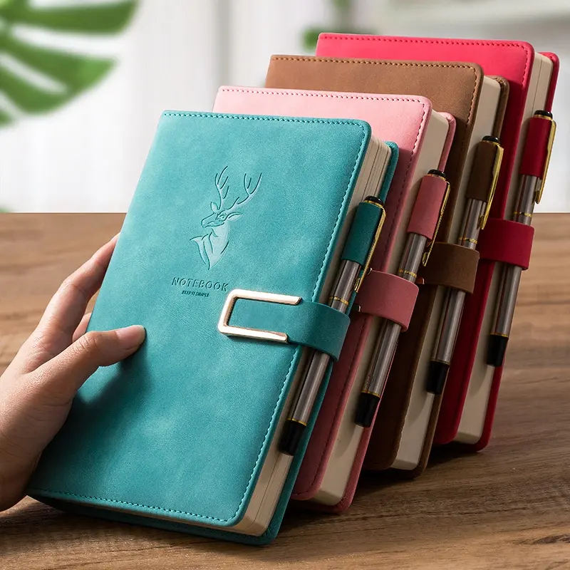 Notebook A5 Notepad Tebal Ultra-tebal Bisnis Kulit Lembut Buku Catatan Pertemuan Kerja Buku Harian Kantor Notebook Promosi