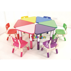 ריהוט גן ילדי רהיטים משומשים Creche משתלת ילדי בית ספר שולחן עם כיסאות