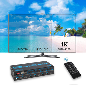 4K HDMI Matrix 4x4 4 in 4 Out HDMI2.0b Switch Splitter 4K 60Hz Box EDID con control remoto RS232