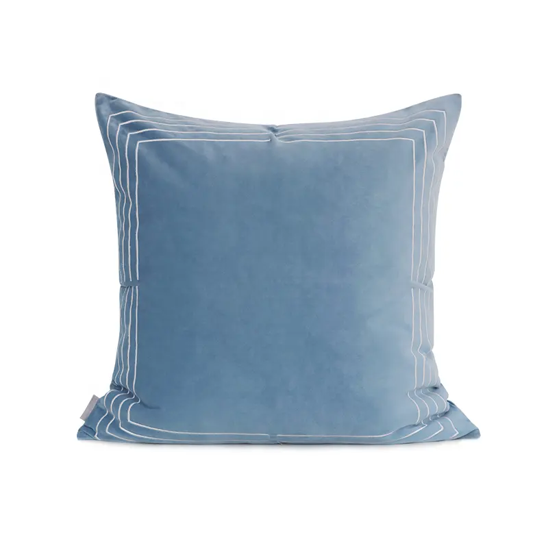 Miss lapin capa para almofada, capa decorativa com almofada, travesseiro colorido, azul, de veludo