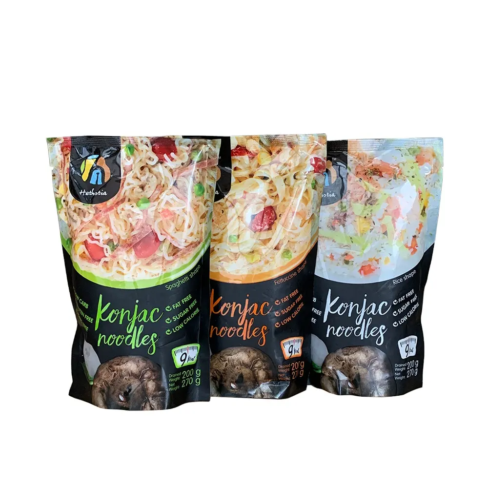 Shirataki fresco konjac fideos de pérdida de peso, productos de pasta de comida rápida