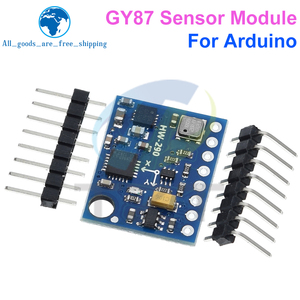 Tzt GY-87 10dof מודול mp6050 hmc5883l <span class=keywords><strong>bmp180</strong></span> מודול חיישן מודול y87 עבור <span class=keywords><strong>arduino</strong></span>