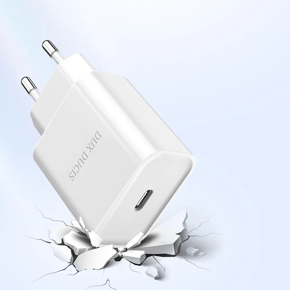 DUX DUCIS C50 Pengisi Daya Bepergian Tipe-c PD 20W, Pengisi Daya Adaptor Rumah Pengisian Cepat untuk iPhone 12