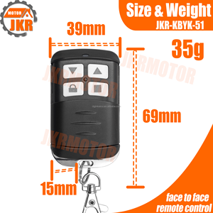 433MHz <strong>Rolling</strong> <strong>Code</strong> 4-Button <strong>Remote</strong> <strong>Control</strong> Sliding Cover Transmitter with <strong>Duplicator</strong> for Shutter and Barrier - Product Image 5