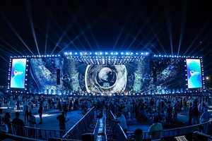 Kapalı açık LED ekran 3m X 4m dikişsiz ekleme dev sahne konserleri arka plan LED Video duvar komple sistem - Product Image 4