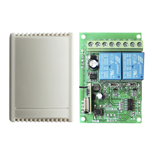 Telecomando 433m interruttore a doppio canale RC 12V-24V ampia tensione, interruttore di uscita relè, emissione di radiofrequenza - Product Image 1