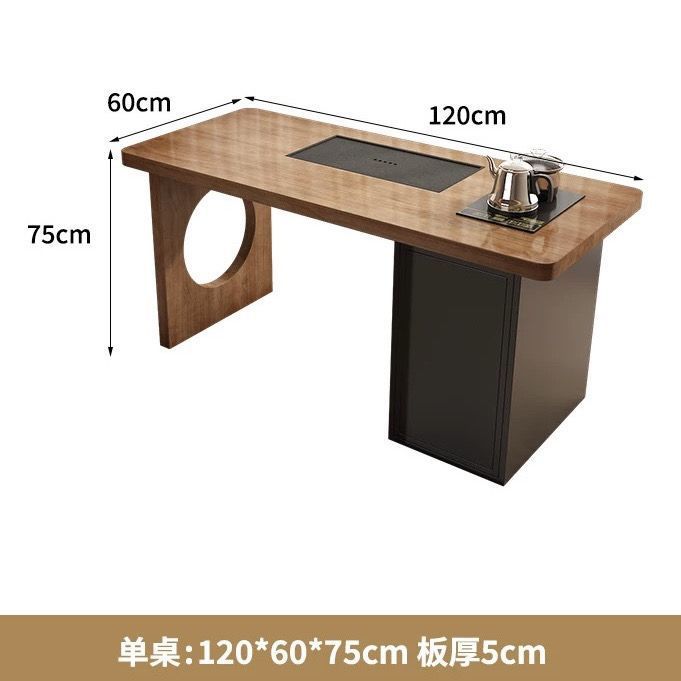 Popular imported pine wood single table: 120*60*75*5