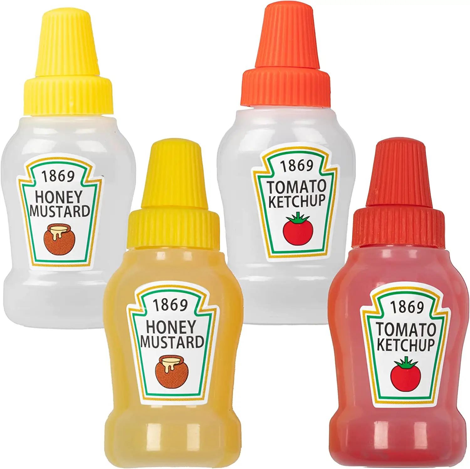 Groothandel Transparant Voedsel Veilig Pe Fles Smakelijke Tomaat Ketchup Saus Knijp Fles 25Ml Mini Honing Mosterd Fles