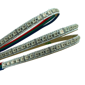 150個のLED/WS2812C-2020//LEDアドレス可能ピクセルストリップ; フレキシブル/DC5V/ RGBフルカラー/IP20/ WHITE PCB/ 4mm幅PCB/長さ0.5m/ - Product Image 1