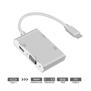 FARSINCE <strong>USB</strong> Type C <strong>to</strong> HDMI VGA DVI USB3.0 4 in 1 <strong>Usb</strong>-c Adapter Converter Hub 4K 1080P - Product Image 2