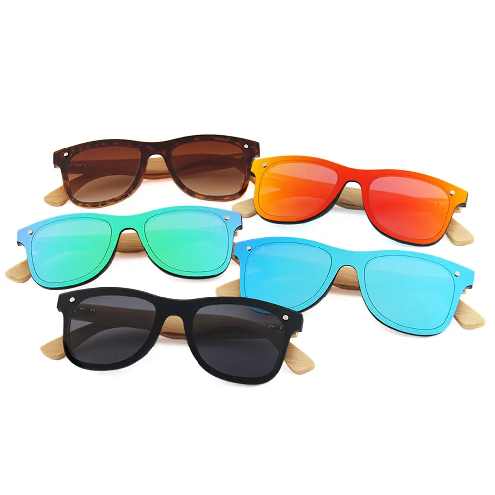 2023 Super Luxury Bamboo Frame Glasses Cheap Eyewear Gafas De Sol Madera For Traveling