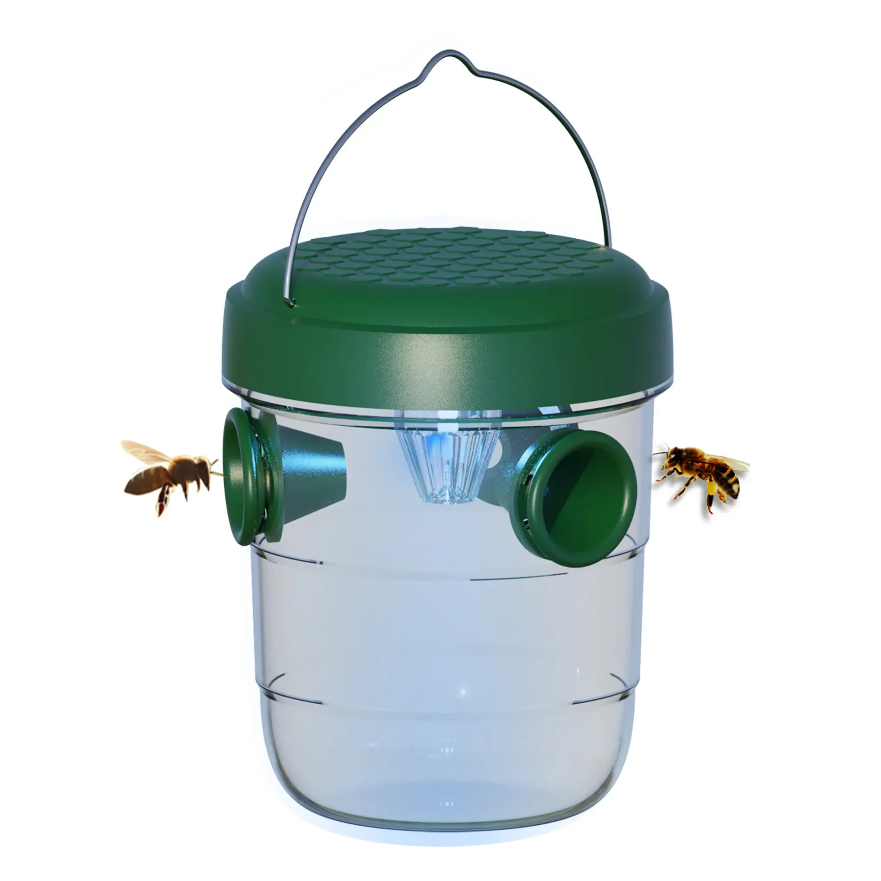 Solar-Bienenfallen für Außenwaspenspiele hängende Hornettenspiele gelbe Jacken Mörder Bienenwaspenspender im Außengarten