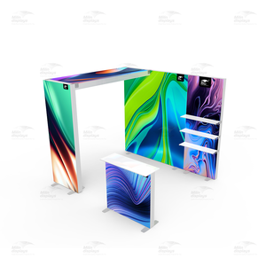 Gian hàng triển lãm thương mại LED hộp đèn hiển thị Giá hiển thị bối cảnh cho triển lãm công bằng quảng cáo thương hiệu siêu thị loại giá - Product Image 2