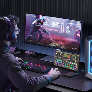 Top Bán Ghi Âm Chuyên Nghiệp Âm Nhạ<span class=keywords><strong>c</strong></span> Toàn Bộ <span class=keywords><strong>Microphone</strong></span> Với Nhiều Hiệu ứng Âm Thanh Card Âm Thanh Cho Phát Sóng Trự<span class=keywords><strong>c</strong></span> Tiếp Card Âm Thanh - Product Image 5