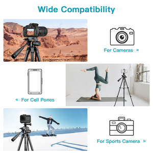 Nhôm Chuyên Nghiệp <span class=keywords><strong>Tripod</strong></span> Cho Máy Ảnh Điện Thoại Di Động Nhỏ Gọn Chụp Ảnh Máy Ảnh <span class=keywords><strong>Tripod</strong></span> Đứng - Product Image 2