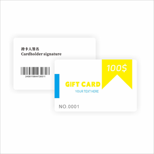 Su misura PVC business barcoded abbonamento natale con loghi e codici a barre, codici QR, o strisce magnetiche