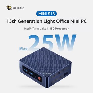 2025 Nueva 13ª generación N150 Mini ordenador Mini PC comercial Oficina ordenador Beelink Mini S13 Thin-client - Product Image 2