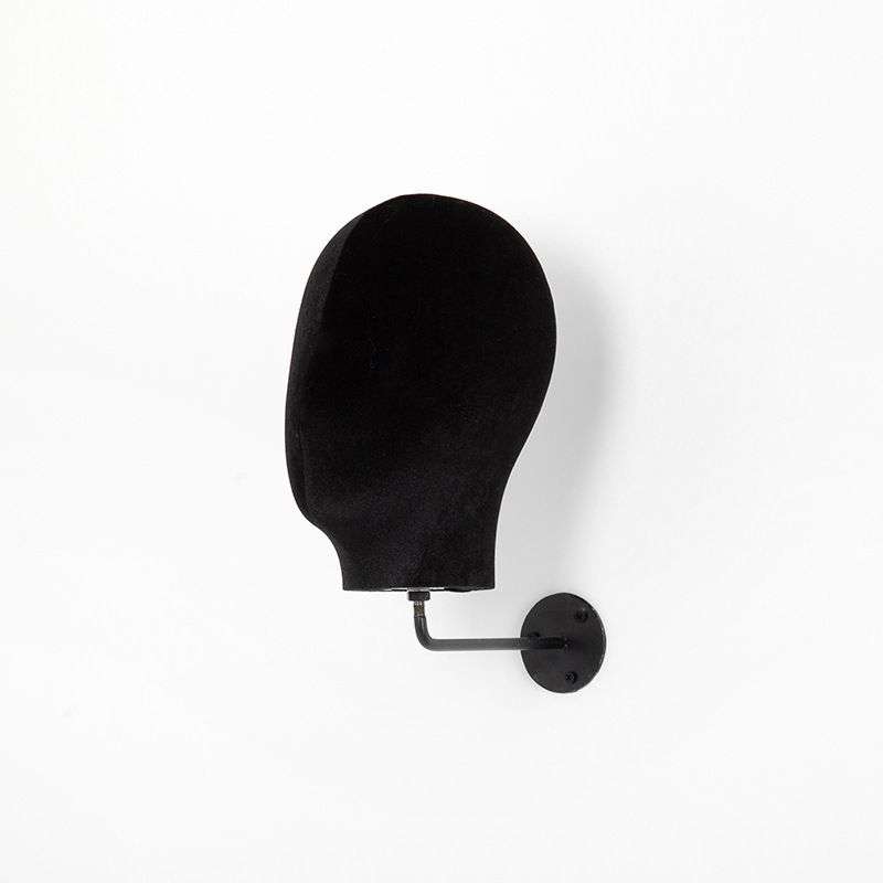 Black velvet head + black handle 15cm