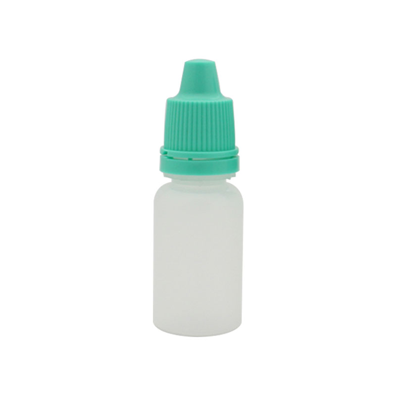 Flacon transparent bouchon vert