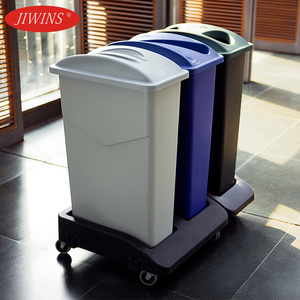 Jiwins plastik ticari geri dönüşüm renk cep 76l 3l çöp kutusu set açık üst çöp kutusu otel için - Product Image 2