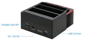 多功能2.5 "/ 3.5" USB 3.0至2个SATA端口1个IDE端口外部硬盘驱动器扩展坞读卡器USB3.0集线器 - Product Image 4