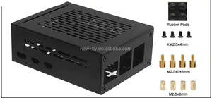 Raspberry Pi 5 Caja de caja de metal de aluminio con placa M.2 SSD