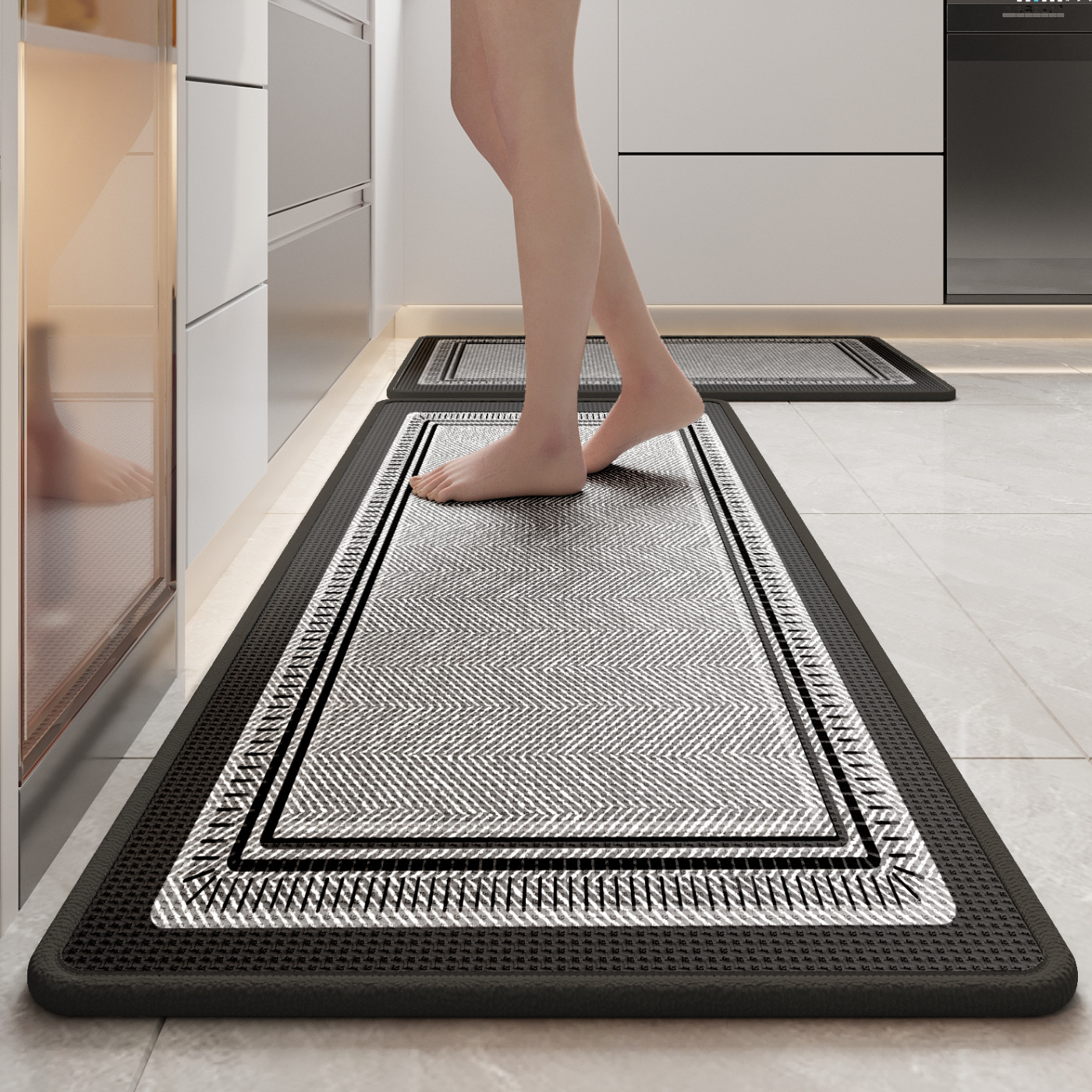 Semelle en caoutchouc lin - Gris Crépuscule