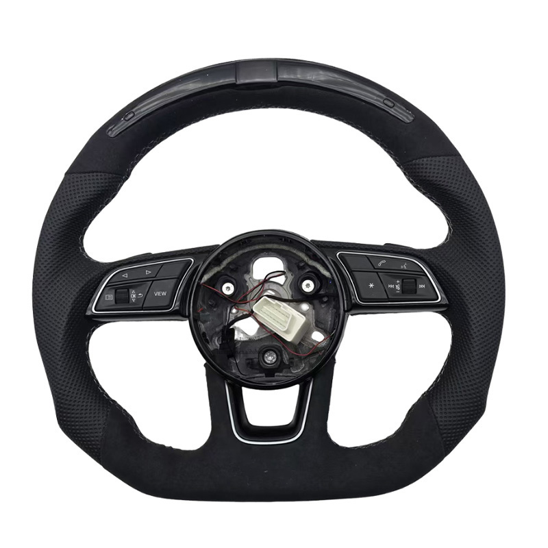 หนัง + Alcantara + เย็บสีขาว + LED