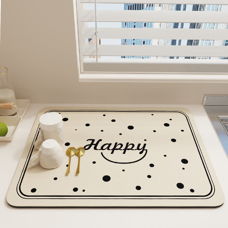 Tapete de drenaje sin lavado - Happy Dots