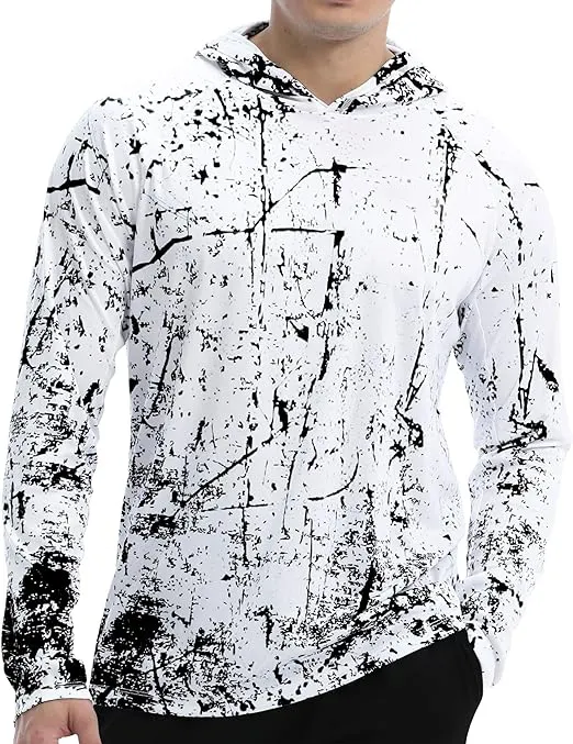 Conçu sur mesure hommes UPF 50 + sweat à capuche de pêche à manches longues séchage rapide vêtements de sport respirants chemises de pêche imperméables