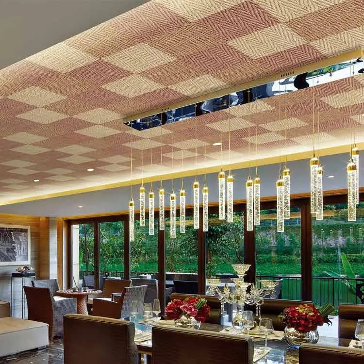 Mcm Weven Brandwerend Ultralight Flexibele Plafond Tegels Voor Indoor Decoratie