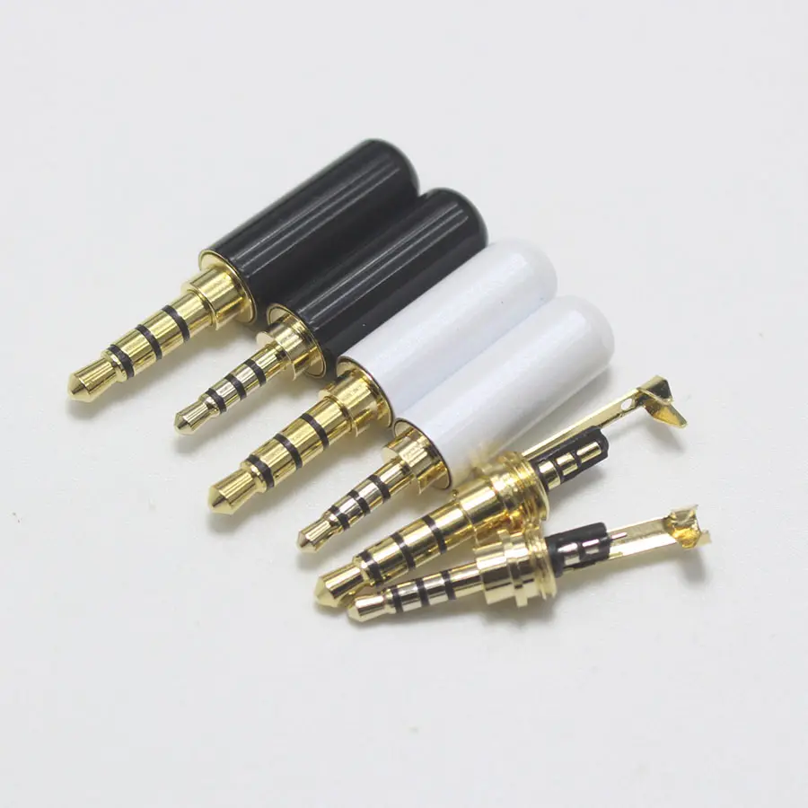 2,5/3,5mm 3/4-poliger Audio-Stecker Cinch 2.5/3.5-Buchse für DIY-Headset Dual Track Repair Kopfhörer-Kopfhörer-Kabel anschluss