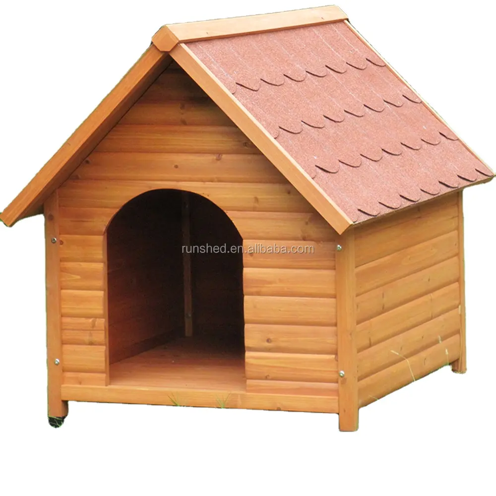 Hot Selling Outdoor Hond Kooi Asfalt Dak Houten Hond Huis Gemakkelijk Diy Hond Kennel