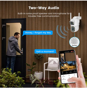 6MP <span class=keywords><strong>Wifi</strong></span> casa Survalance Ptz fotocamera doppia lente doppio schermo Ai umani Auto Tracking Wireless CCTV protezione di sicurezza per esterni