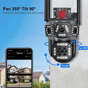 Cámara PTZ de 12MP y 4G para exteriores de fábrica, compatible con múltiples métodos de almacenamiento, tres pantallas, Vista previa simultánea, cámaras IP DE SEGURIDAD Wifi