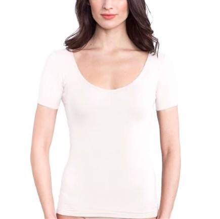 Women Scoop Neck White