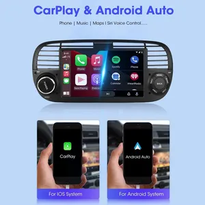 Radio de coche Android para Fiat 500 2007-2015 Abarth Carplay reproductor Multimedia inalámbrico 7 ''pantalla táctil autorradio navegación - Product Image 4
