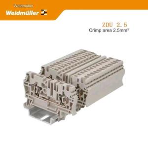 Weidmuller 1608510000 ZDU2.5 <strong>Spring</strong> Feed Through Type <strong>Terminal</strong> <strong>Block</strong> - Product Image 2