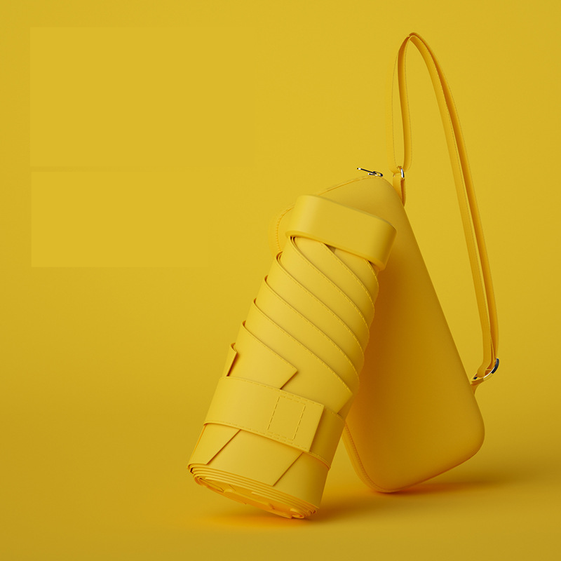 Amarillo (Tarjetero con correa de color sólido)