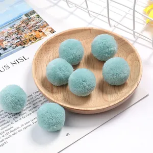 Wholesale 30mm Pompoms Multi-color Arts and Crafts Pom Poms Balls for <strong>Hobby</strong> Supplies and Creative Craft Diy Material
