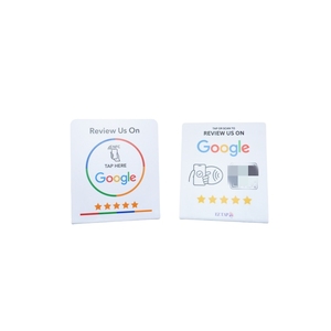 Social Media programable Qr Code 215 Google Review Card Pvc en blanco Google Review NFC Card Stand Rfid Card - Product Image 1