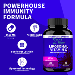 Tốt chất lượng rau Viên nang tăng cường chức năng não & nhận thức 1650mg liposomal Vitamin C viên nang không biến đổi gen - Product Image 5