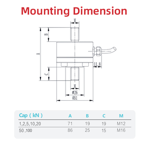 T305 Automation Device 50kg Tension Compression Transducer Load Cell - Product Image 2