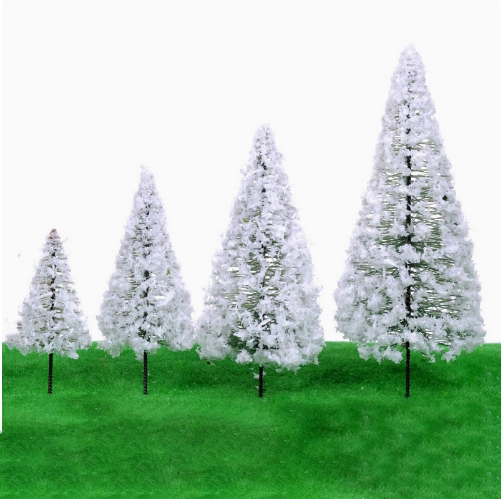 Haut 10cm fil blanc arbre de noël 1pcs