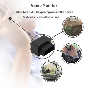 4g全球OBD 2全球定位系统跟踪器汽车防盗实时位置轻松安装无布线全球定位系统定位器语音监视器免费应用 - Product Image 5
