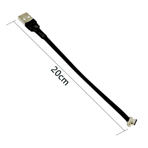 USB A To 90องศา Type C 20ซม. USB 2.0 FPV,สายชาร์จ FPC ยืดหยุ่นแบนบางเฉียบสำหรับ FPV
